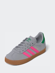 Gris - Zapatillas de deporte para niños Gazelle de Adidas Originals - Imagen 3 de 10