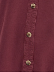 M&Co Red Acid Wash Button Through Blouse - Image 5 of 6