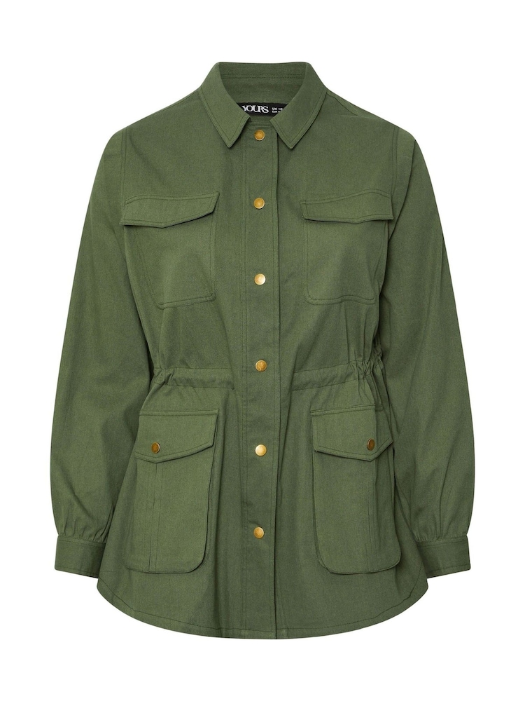 Yours Curve Green Carpenter Jacket - Image 5 of 5