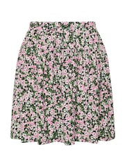 Yours Curve Black Limited Frilled Jersey Skirt - Image 5 of 5