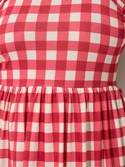 Vestido mini Yours Curve Limited com estampa Gingham e bolinhas - Imagem 6 de 6