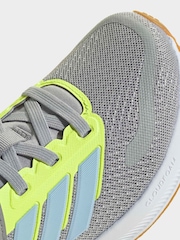 adidas Grey Runfalcon 5 Elastic Lace Running Kids Trainers - Image 9 of 10