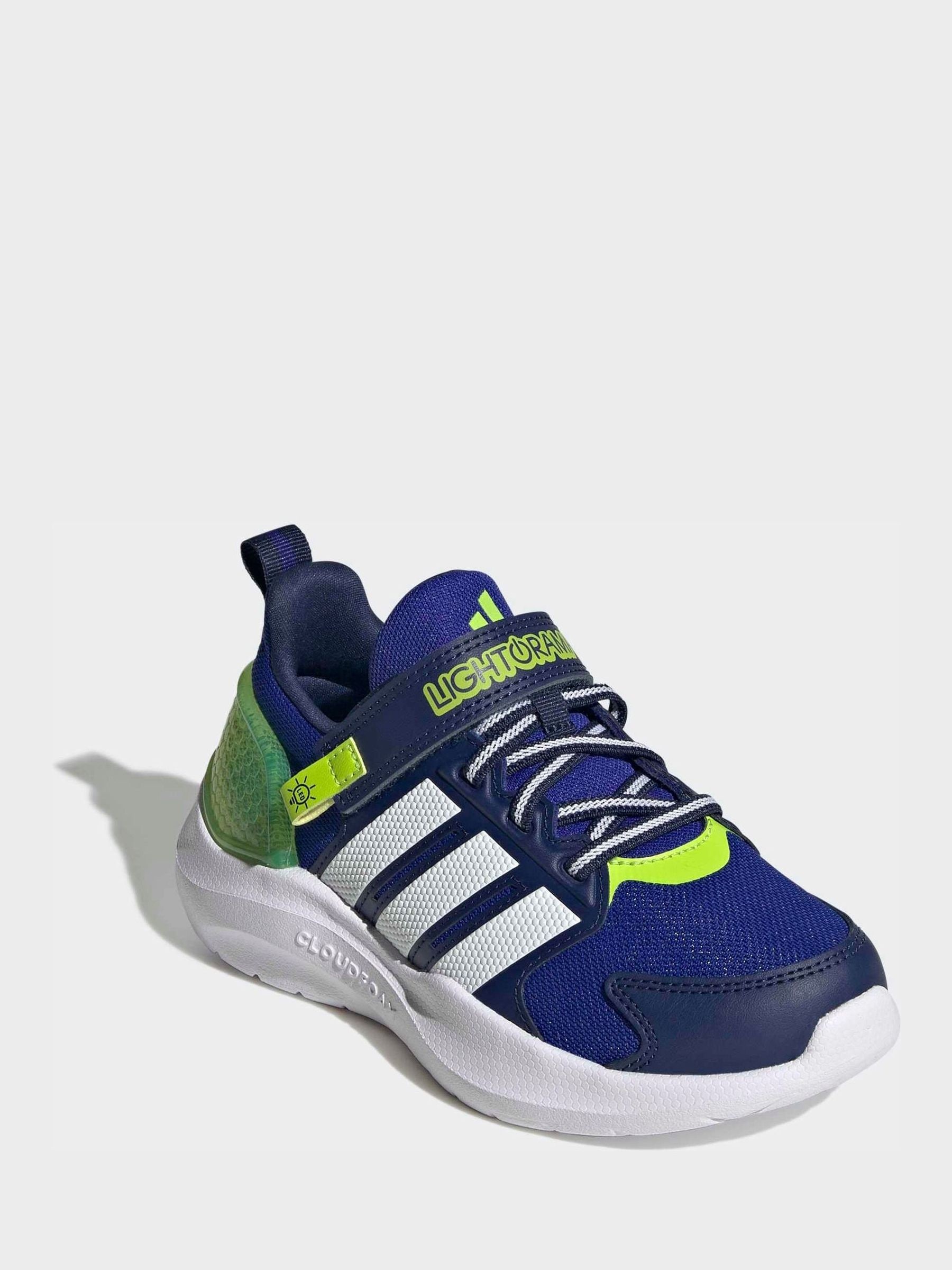 Adidas Lightorama Light Up Shoes Childrens Blue Size 1 (33) - Image 6