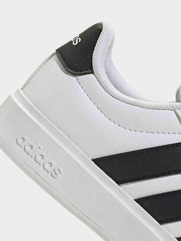 adidas White Street Talk Lace Junior Trainers - Image 9 of 9 adidas White Street Talk Lace Junior Trainers - Image 9 of 9