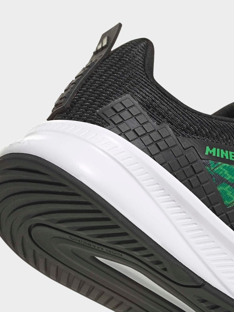 adidas Black Minecraft Fortarun 4.0 Junior Trainers - Image 11 of 11