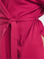Simply Be Pink Pretty Secrets Waffle Gown - Image 4 of 4