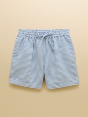 Joules Girls' Amara Blue & White Woven Shorts - Image 1 of 4