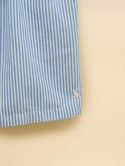 Joules Girls' Amara Blue & White Woven Shorts - Image 4 of 4