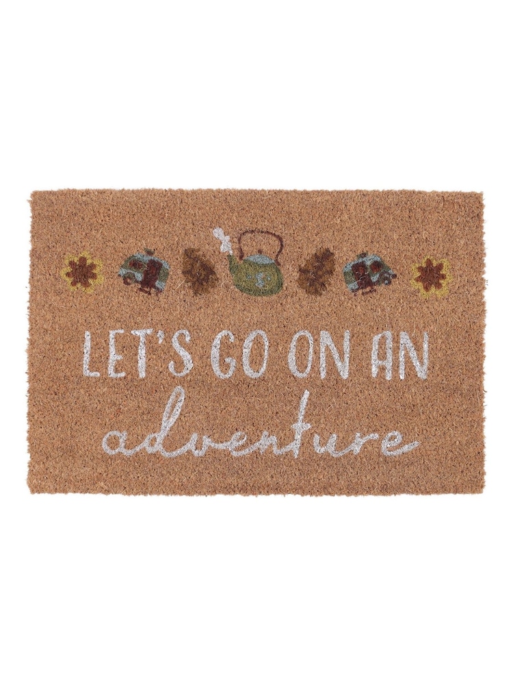Something Different Brown Let's Go on an Adventure Doormat - Image 2 of 2