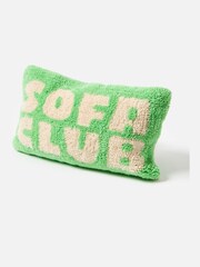 Oliver Bonas Green Sofa Club Rectangular Cushion Cover - Image 2 of 3