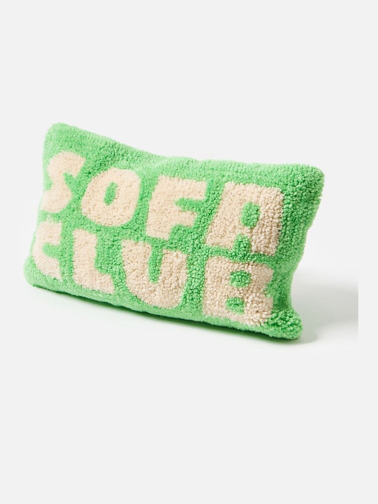 Oliver Bonas Green Sofa Club Rectangular Cushion Cover - Image 2 of 3
