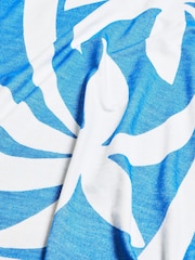 Oliver Bonas Blue Palmier Reversible Jacquard Throw - Image 5 of 6
