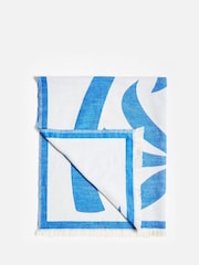Oliver Bonas Blue Palmier Reversible Jacquard Throw - Image 6 of 6