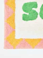 Oliver Bonas Pink/Green Soak Bathmat - Image 3 of 5