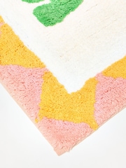 Oliver Bonas Pink/Green Soak Bathmat - Image 4 of 5