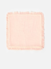 Oliver Bonas Pink Reversible Fringed Cushion Cover - Image 6 of 6
