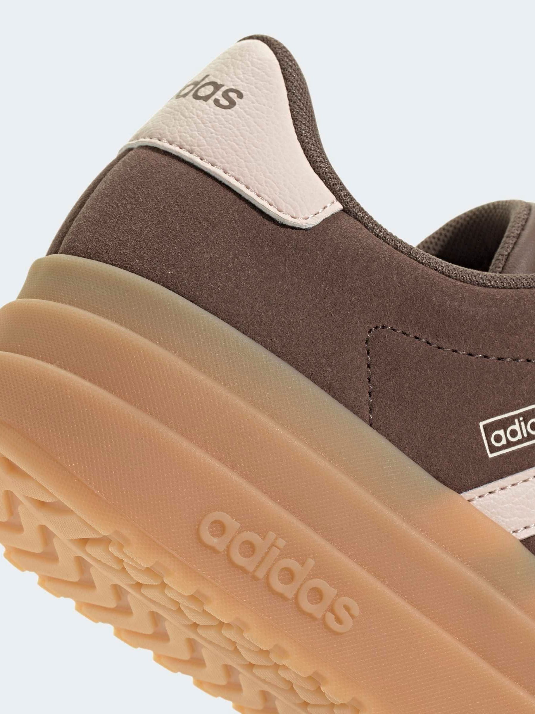 Next：日本 ブラウン - adidas VL コート ボールド レース ジュニア
