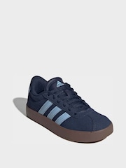 adidas Blue VL Court 3.0 Kids Trainers - Image 3 of 9
