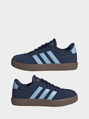 adidas Blue VL Court 3.0 Kids Trainers - Image 5 of 9