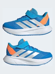 adidas Blue Duramo SL2 Elastic Lace Kids Trainers - Image 6 of 10