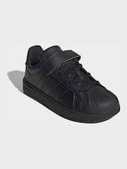أسود - adidas Street Talk Elastic Lace Kids Trainers - صورة 2 من 10