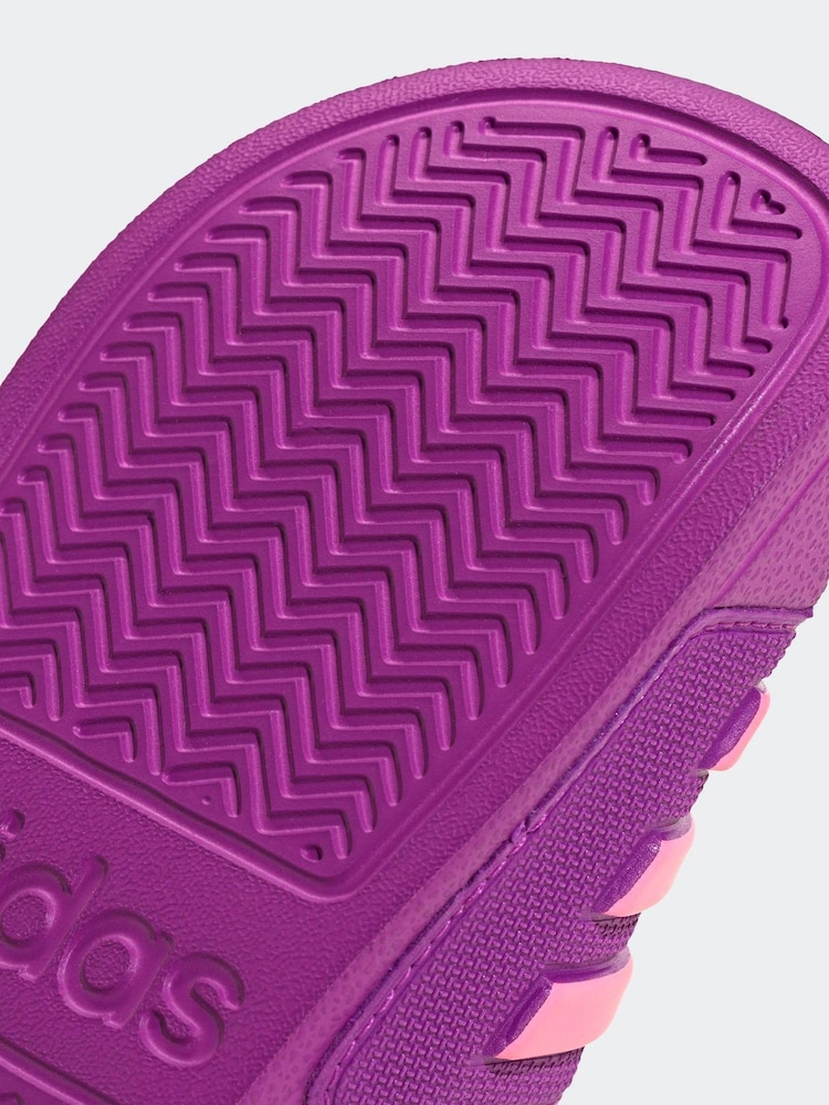 adidas Purple Adilette Kids Swim Sandals - Image 10 of 10