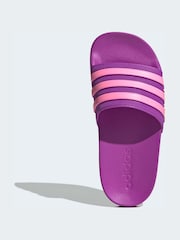 adidas Purple Adilette Kids Swim Sandals - Image 7 of 10