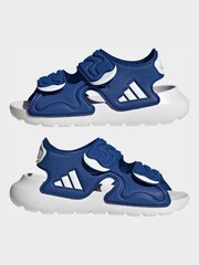 adidas Blue AltaSwim 3 Kids Sandals - Image 2 of 10