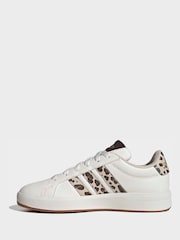 adidas White Grand Court 3.0 Junior Trainers - Image 2 of 9