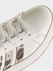 adidas White Grand Court 3.0 Junior Trainers - Image 8 of 9