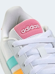 Vit/Multi - adidas Grand Court 3.0 Juniortränare - Bild 8 av 9