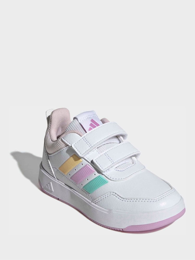adidas White/Multi Tensaur Sport 3.0 Kids Trainers - Image 1 of 9 adidas White/Multi Tensaur Sport 3.0 Kids Trainers - Image 1 of 9
