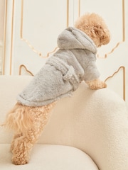 Lipsy Grey Dog Dressing Gown Robe - Image 3 of 5