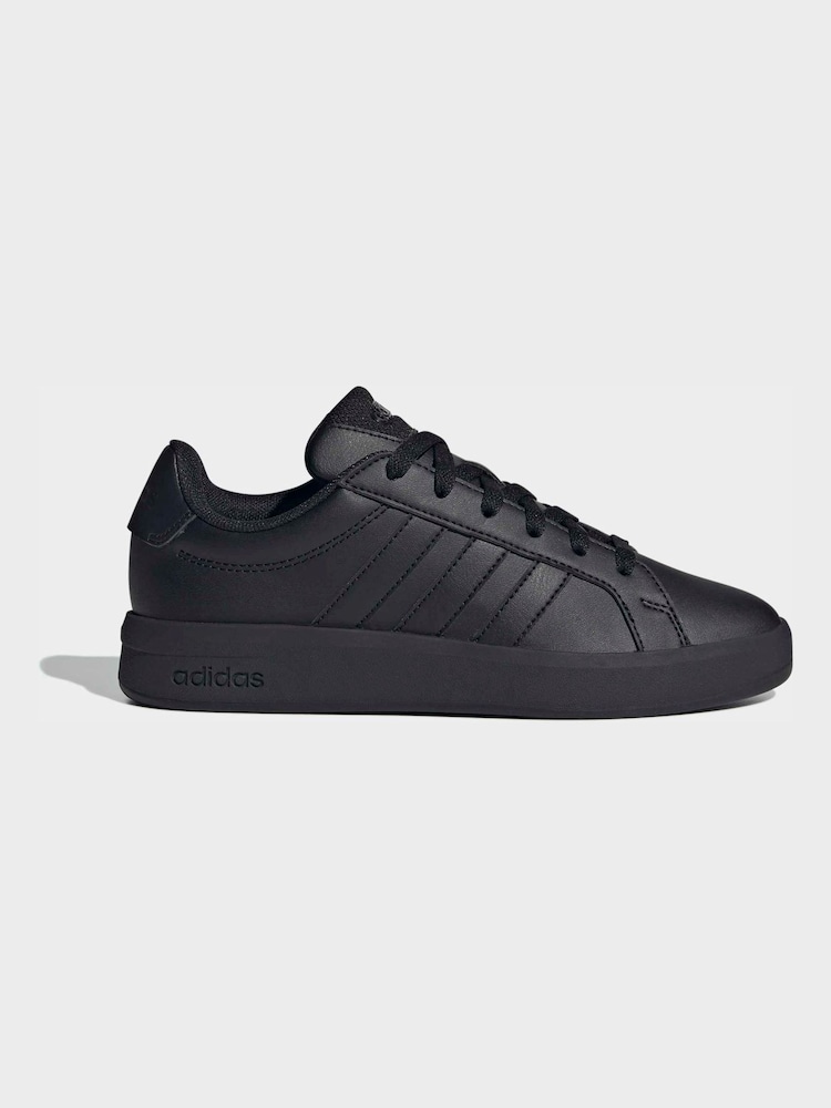 adidas Black Grand Court 3.0 Junior Trainers - Image 1 of 10