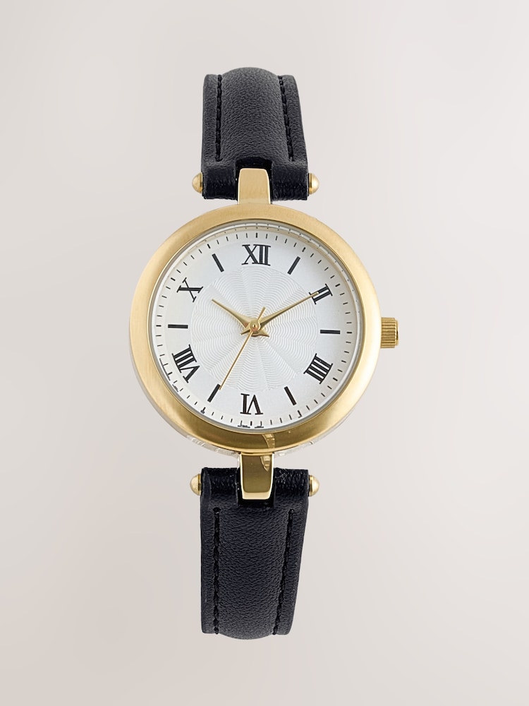 Black Strap Bar Shoulder Watch - Image 1 of 3
