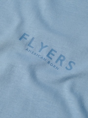 Flyers Mens Blue Print T-Shirt - Image 3 of 3