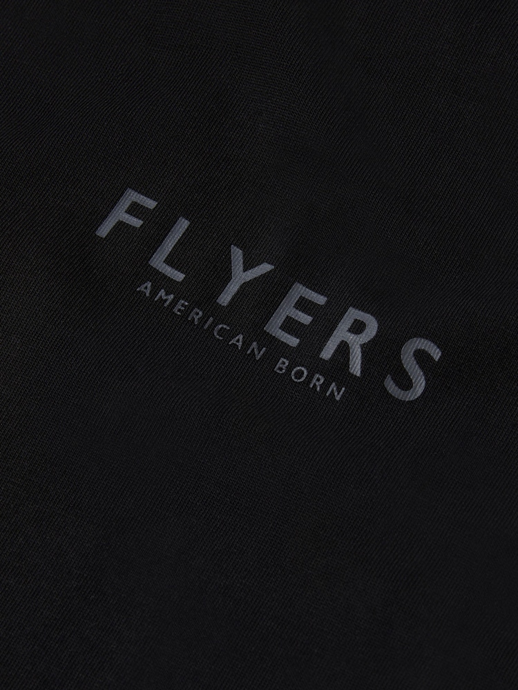 Flyers Mens Print Black T-Shirt - Image 3 of 3