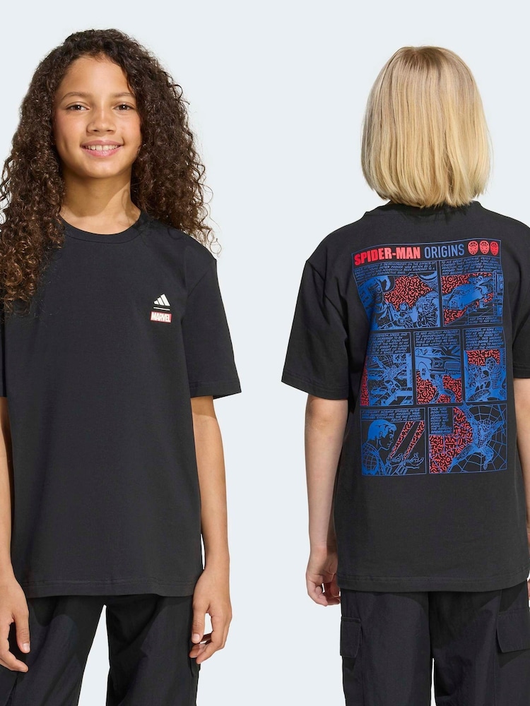 adidas Marvel Spider-Man Graphic T-Shirt - صورة 1 من 8 adidas Marvel Spider-Man Graphic T-Shirt - صورة 1 من 8