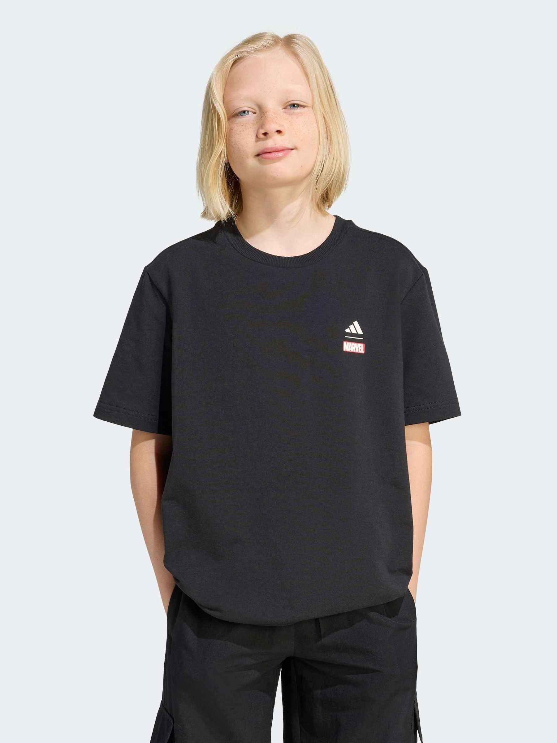 【極上ブラックフェード】 スパイダーマン Tee マーベル 90s 00s XL Buy adidas Black Marvel Spider-Man Graphic T-Shirt from Next USA