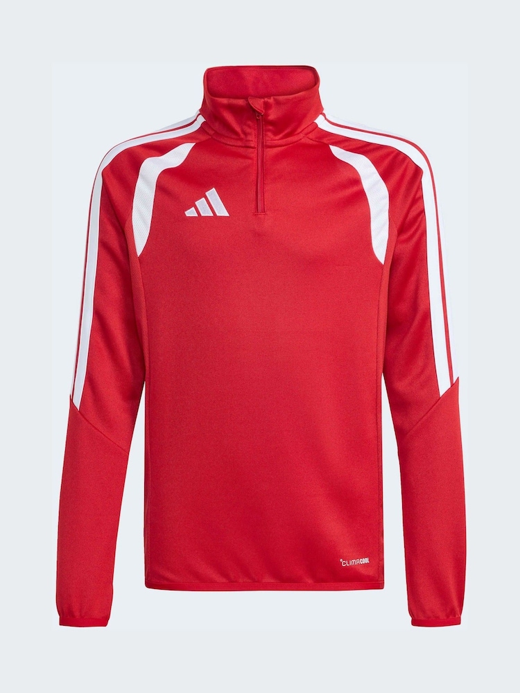 adidas Red Tiro 26 League Quarter Zip Training Top - Image 7 of 7