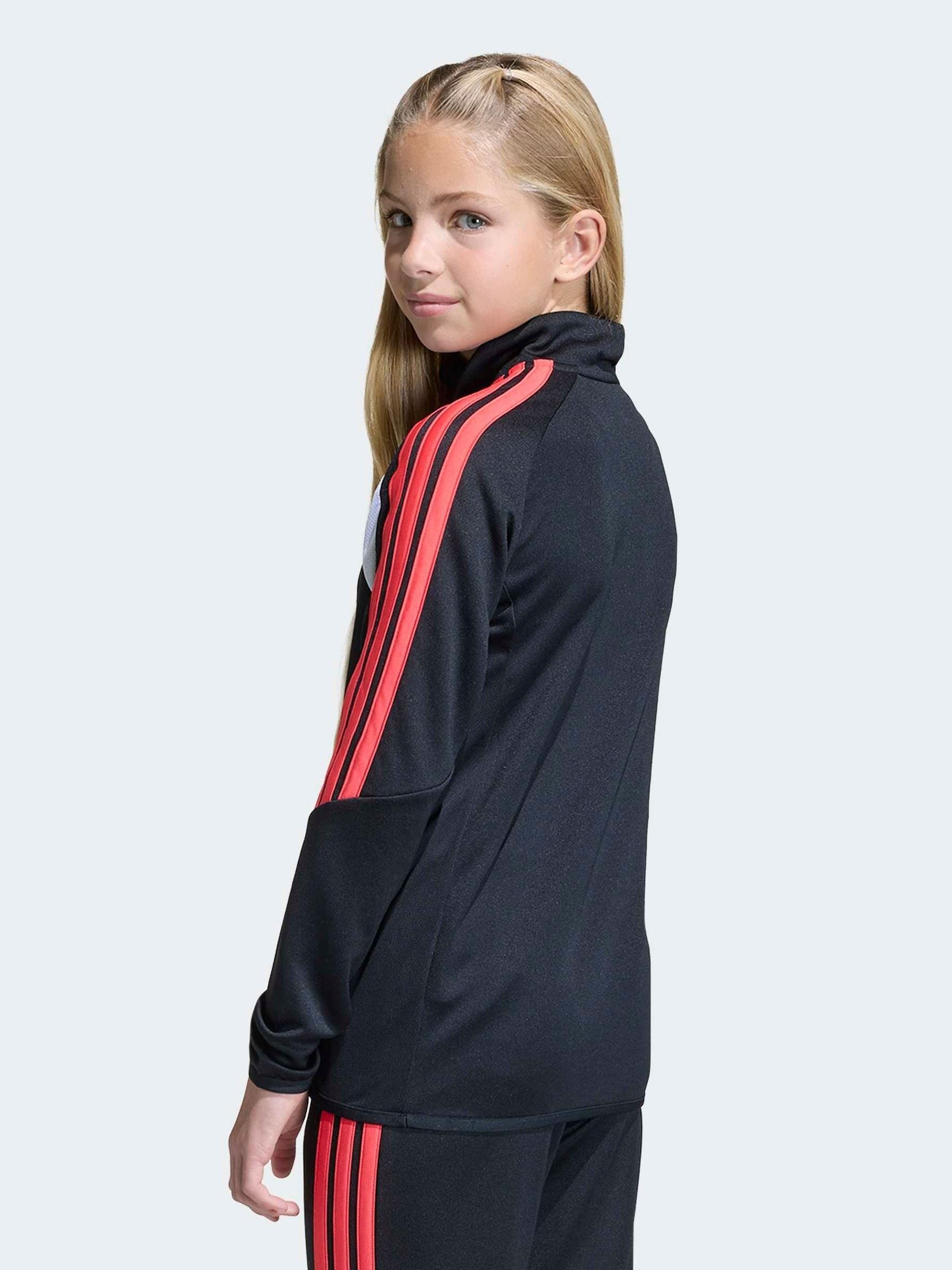 Buy adidas Black/Red Tiro 26 League Quarter Zip Training Top from