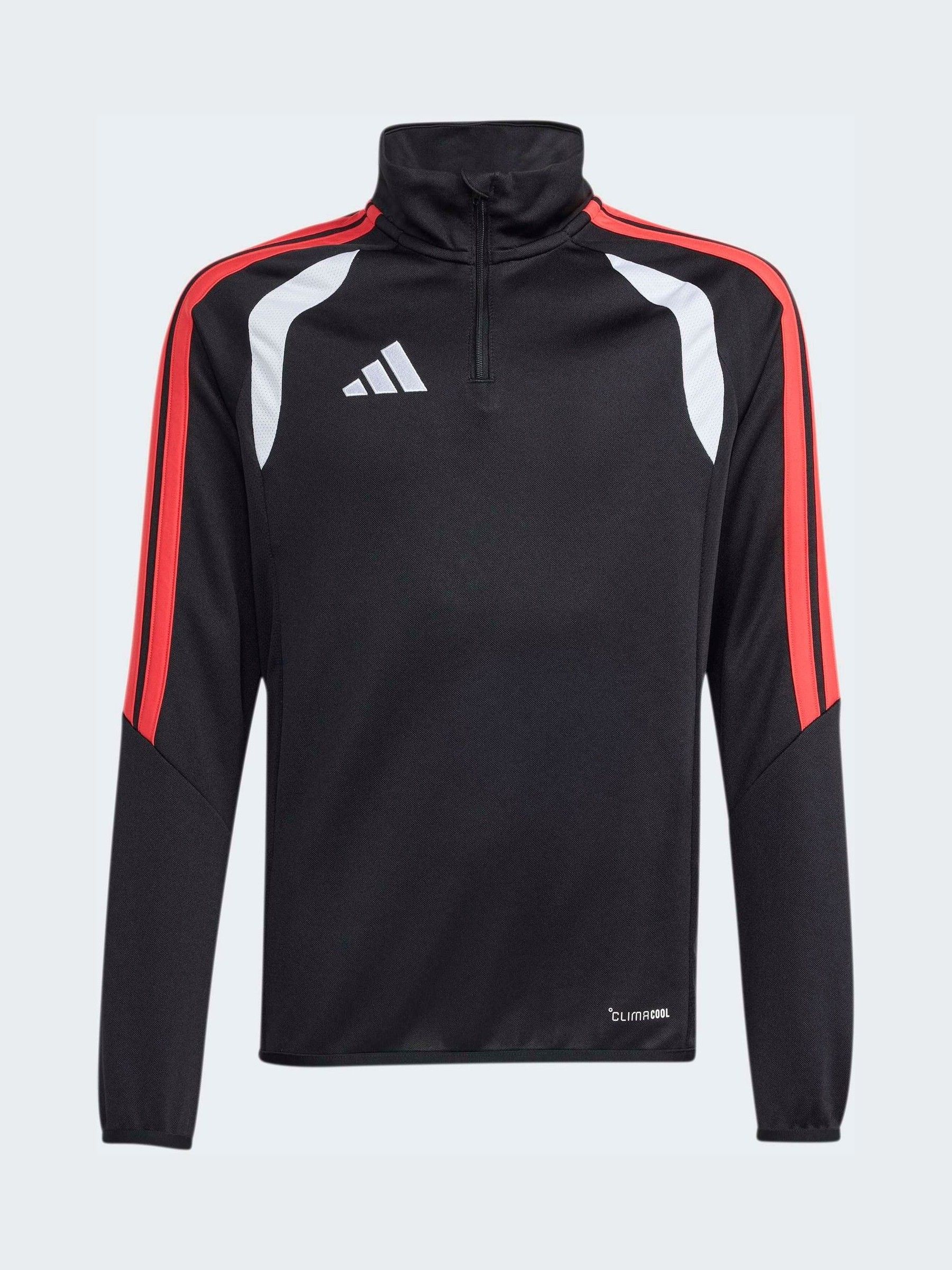 Buy adidas Black/Red Tiro 26 League Quarter Zip Training Top from
