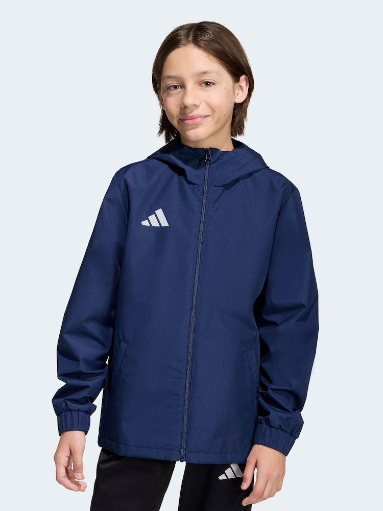adidas Blue Entrada 26 All-Weather Jacket - Image 1 of 6