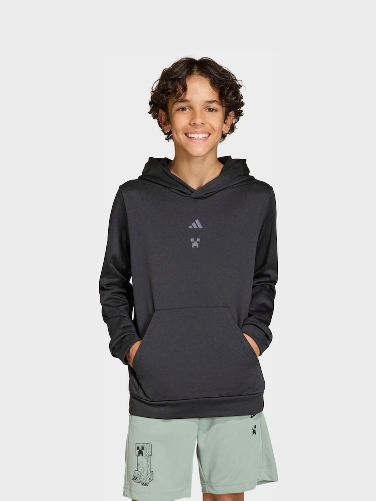 adidas Black Minecraft Training Hoodie - Image 1 of 6