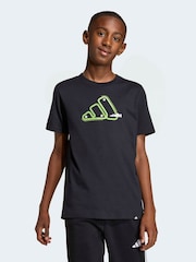 adidas Black Adrenaline Graphic T-Shirt - Image 1 of 6