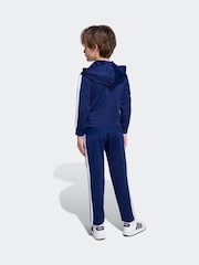 adidas Blue Essentials Little Kids Tracksuit Set - Image 4 of 7