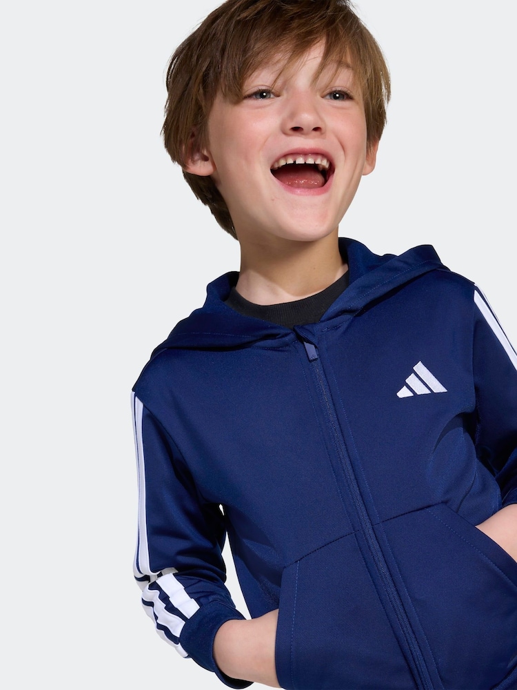 adidas Blue Essentials Little Kids Tracksuit Set - Image 7 of 7