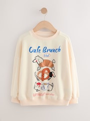 Cream Dog Graphic Sweatshirt (3-16yrs) - Image 1 of 4
