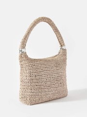 Mint Velvet White Woven Shoulder Bag - Image 2 of 4