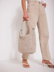 Mint Velvet White Woven Shoulder Bag - Image 4 of 4